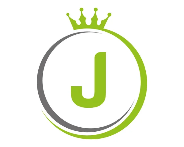 Letter Crown Logo Vector Template — Stock Vector