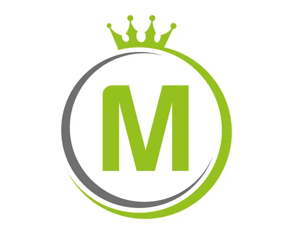 Letter Crown Logo Vector Template — ストックベクタ