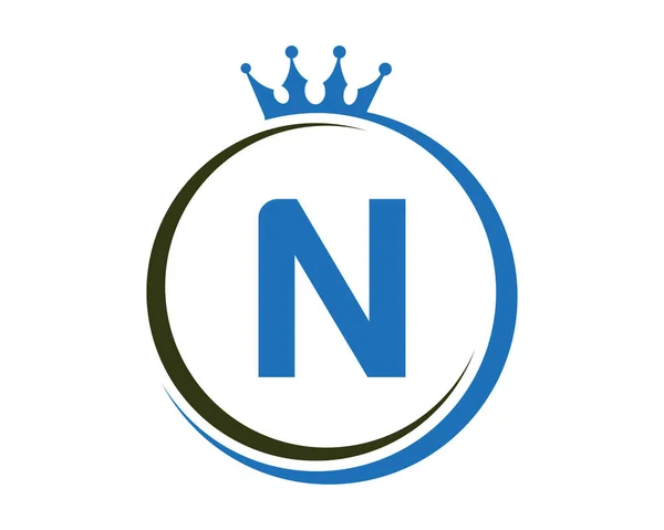 Letter Crown Logo Vector Template — Vector de stock