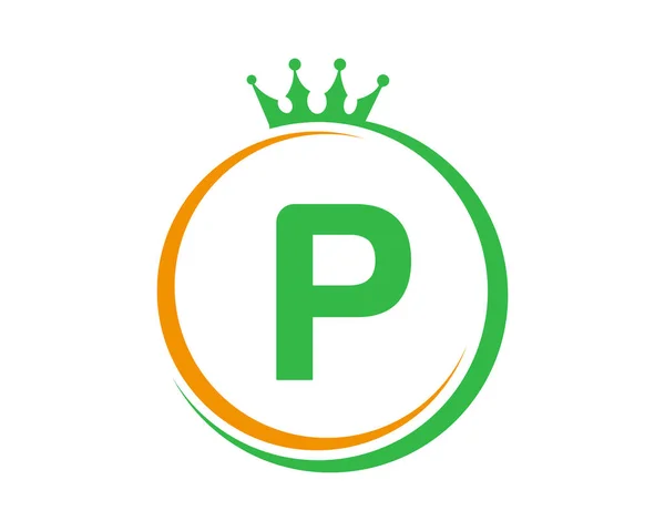 Letter Crown Logo Vector Template — Vettoriale Stock