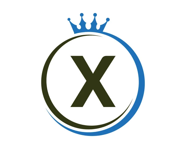 Letter Crown Logo Vector Template — Διανυσματικό Αρχείο