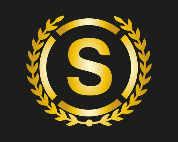Luxury Logo Sablon Vektorban Étterem Királyi Boutique Cafe Hotel Heraldic — Stock Vector