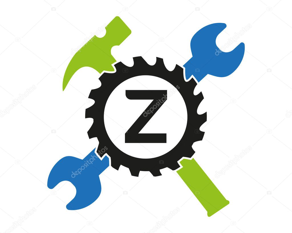 Z Gear logo vector full color template Icon