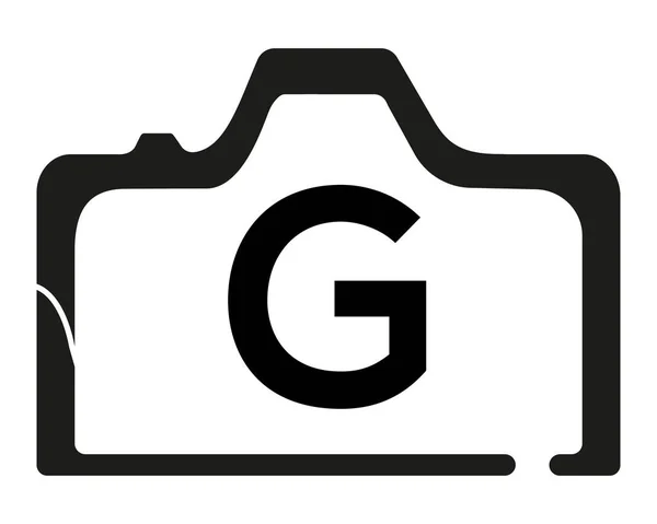 Logo Della Fotocamera Logo Icona Modello Vettoriale — Vettoriale Stock
