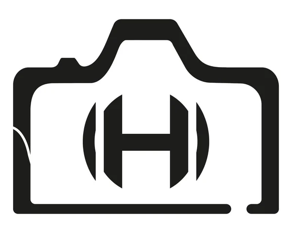 Camera Logo Design Logo Icon Vector Template — ストックベクタ