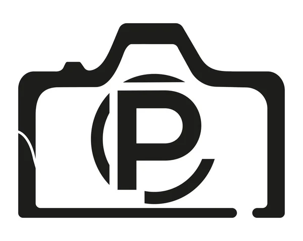Camera Logo Design Logo Icon Vector Template — Vettoriale Stock