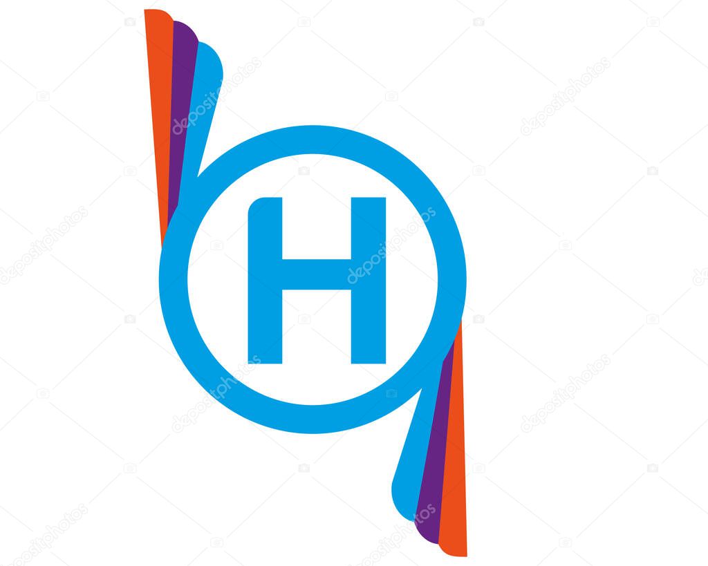 H abstract logo vector template