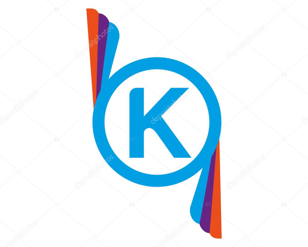 K abstract logo vector template