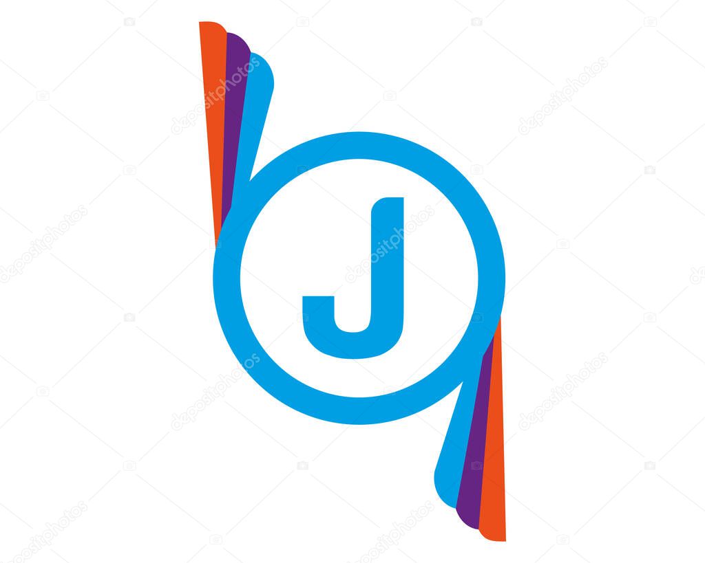 J abstract logo vector template