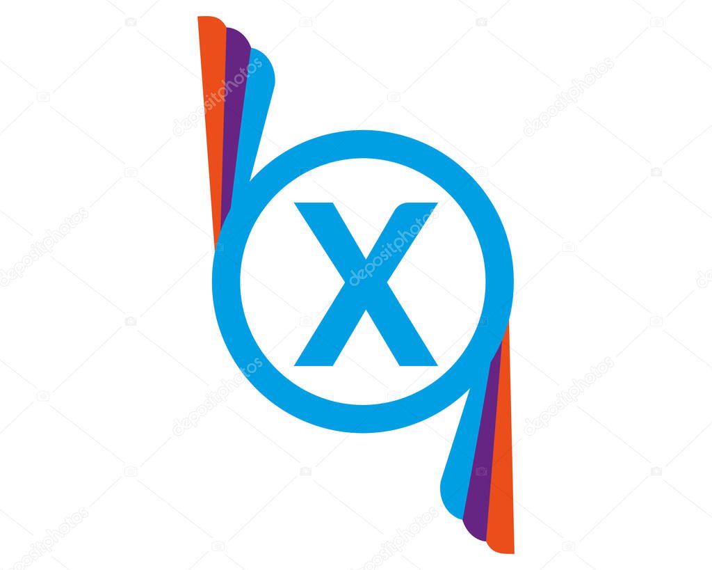 X abstract logo vector template