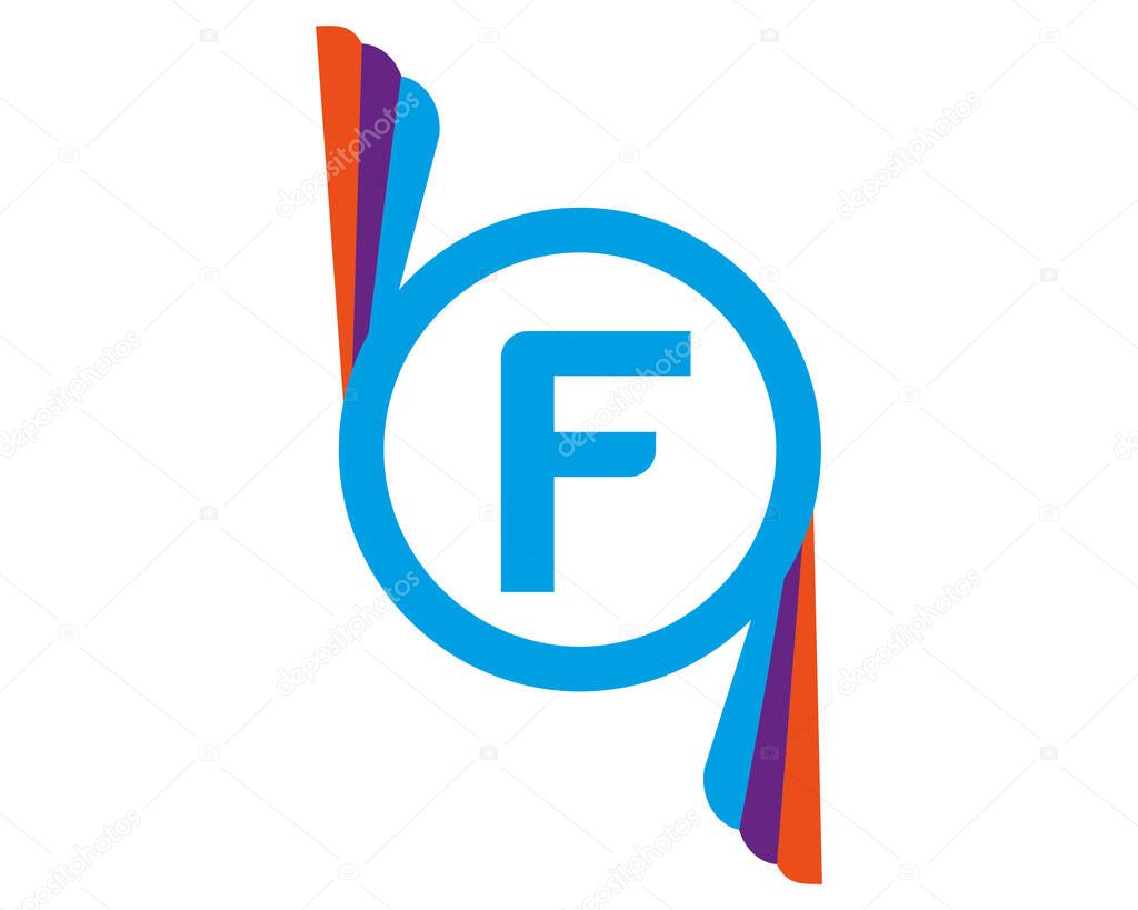 F abstract logo vector template