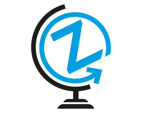 Letter Earth Logo Design Vector Template Icon — Stock Vector