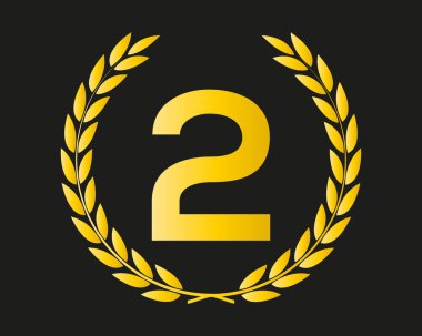 Harf 2 İlk Lüks Marka Logo Şablonu