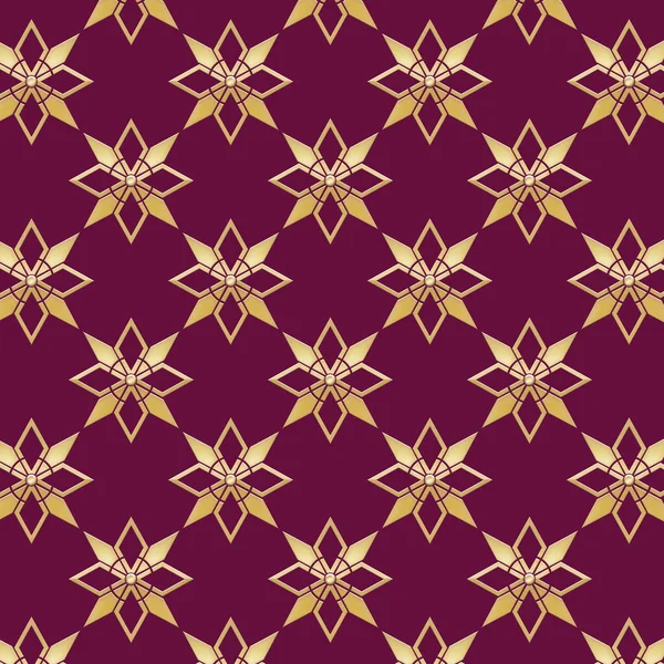 Seamless Geometric Flower Pattern Purple Background Creative Scrapbooking Paper Gift — Stock fotografie