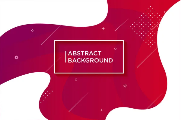 Abstract Red Color Background Dynamic Shapes Composition — Stock Vector