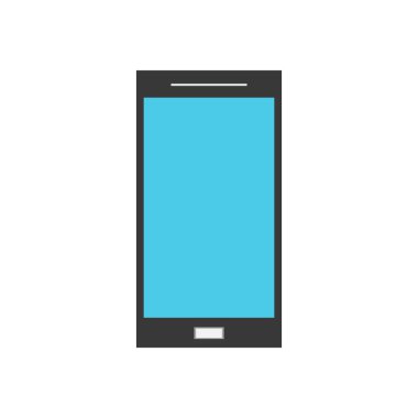 Düğme Simgesi Klipsi Sanat Aygıtı Dokunmatik Ekran Teknolojisi ile Basit Düz Telefon