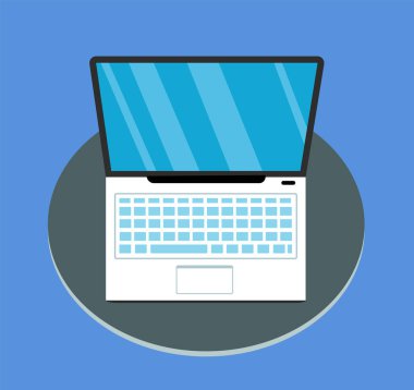 Ev Resimlerinden İzole Edilmiş Dizüstü Bilgisayar Minimalist Teknoloji Çalışması