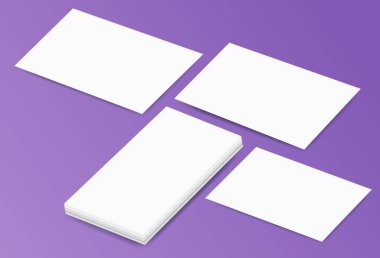 İş Kartı Sayfaları Model Boş Şablon Şirket Markalaşması