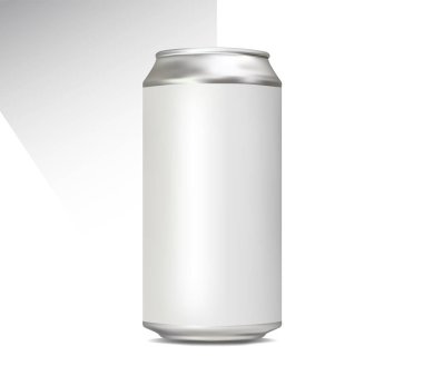  Realistic Can Mockup Mesh Silver Template For Beverage Drink Beer Brand Identity Illustration