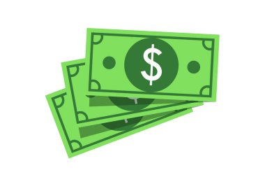 Dollar Currency Bills Green Cash Notes Financial Illustration Banking Investment Wealth
