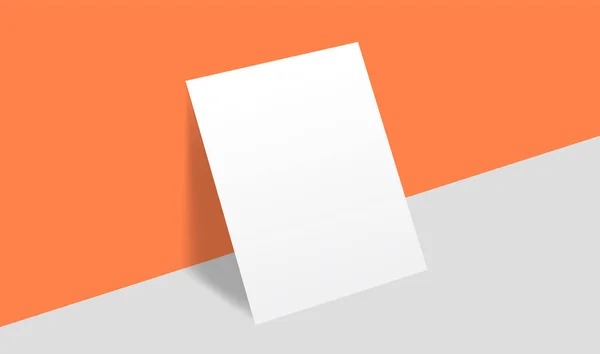 Flyer Posteri İzole edilmiş Mockup Kimlik Tanımlama Vektörü Şablonu