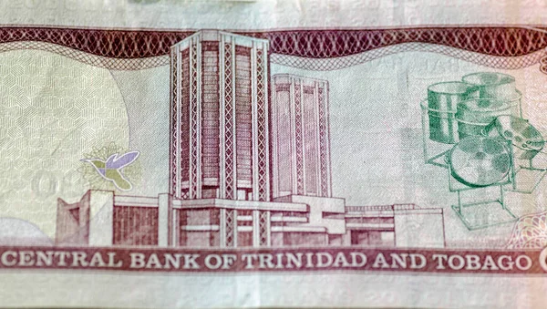 Detalj Från Dollarssedel Från Trinidad Och Tobago Som Visar Eric — Stockfoto