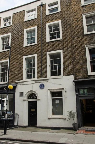 London March 2022 Former Home Young Charles Dickens Cleveland Street — Stock Photo, Image