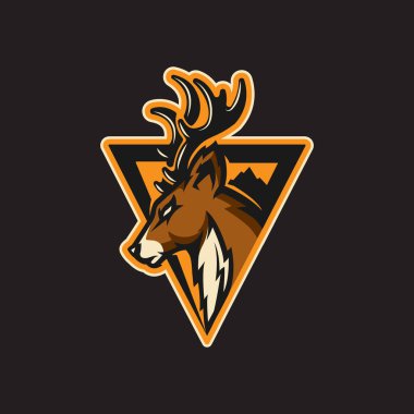 geyik logosu spor vektörü