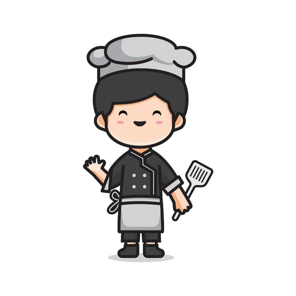 Cute Chef Man Vector — 스톡 벡터