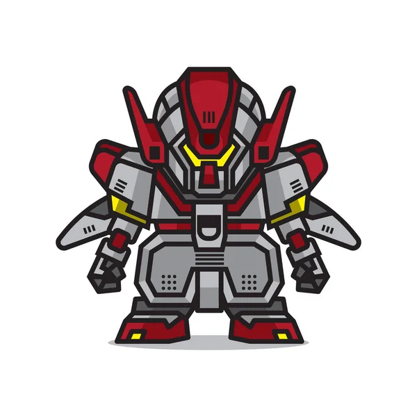 Cute Mecha Robot Vector — Vector de stock