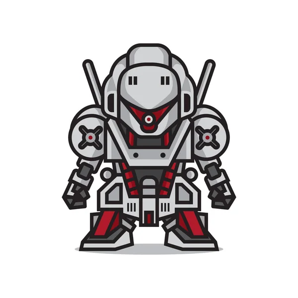 Cute Mecha Robot Vector — Stockvector