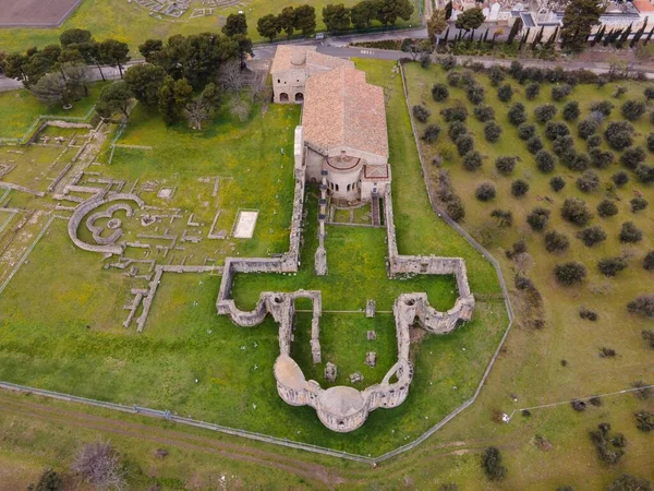 Unfinished Abandoned Church Archaeological Excavations — Stock Photo, Image