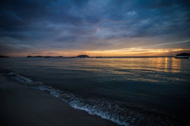 Sihanoukville, Kamboçya 'da günbatımı 