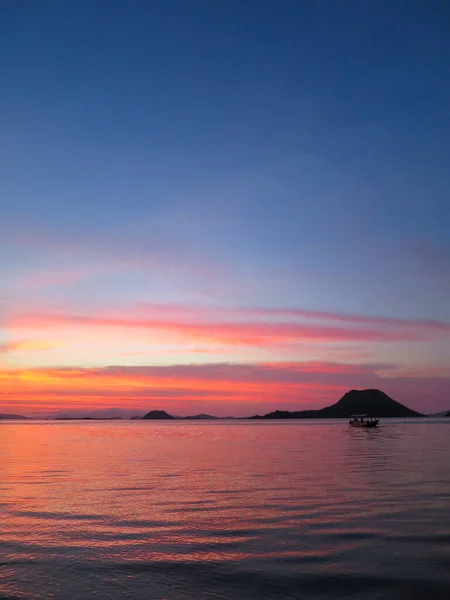 Beautiful Sunset Komodo Flores Indonesia — Photo