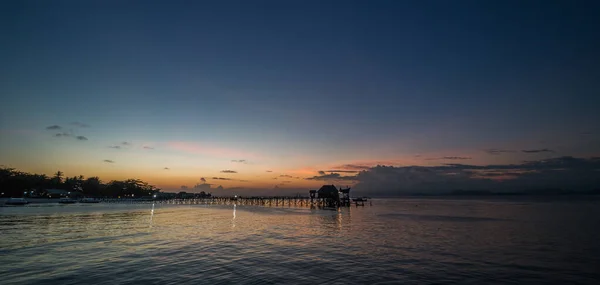 Beautiful Sunset Mabul Island Borneo Malaysia — Foto Stock