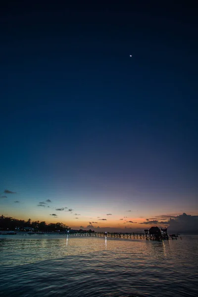 Beautiful Sunset Mabul Island Borneo Malaysia — Foto Stock