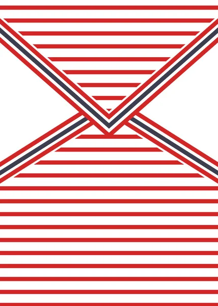 Red Blue Striped Marine Pattern — Foto Stock