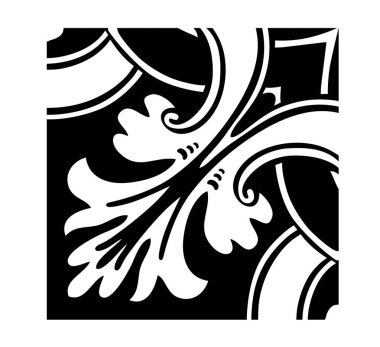 maok ya da süs siyah beyaz desenli