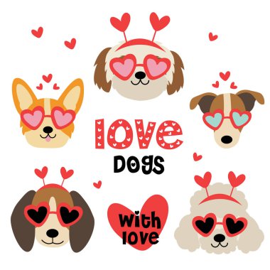 İzole edilmiş Sevgililer Günü Köpek Başları Bölüm 2