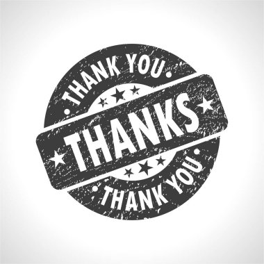 Teşekkür ederim. Daire şeklinde siyah pul illüstrasyonu, teşekkürler.