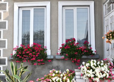 Metal-plastik pencereyi dışarıdan görüntüle ve tasarla