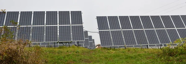 Pannelli Prefabbricati Assorbire Energia Solare Convertirla Elettricità Calore — Foto Stock