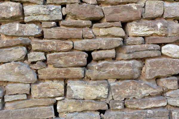 Ancien Mur Construit Tuiles Pierre Naturelle — Photo