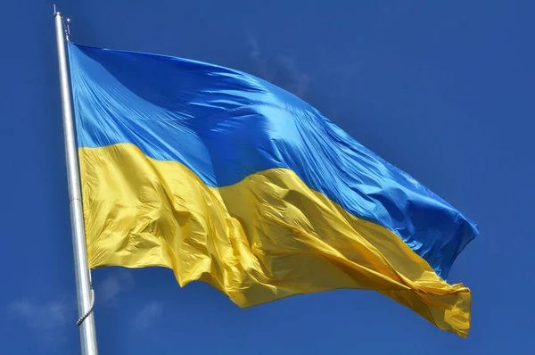 Блакитні Жовті Кольори Національного Прапора України — стокове фото