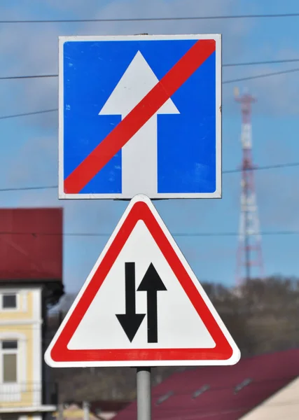 Road Sign Graphic Drawing Communicate Information Road Users — Stockfoto