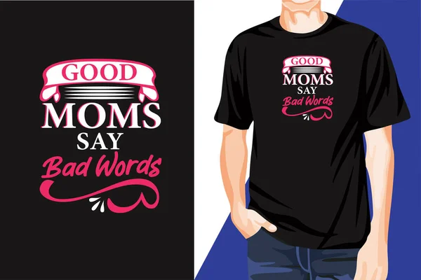 Awesome Eye Catchy Modern Mothers Day Shirt Print Design — Vettoriale Stock