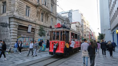 Barselona şehrinin sokak manzarası