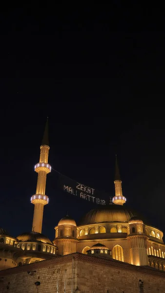 istanbul, turkey-circa january, 2019: hagia sophia mosque in the night sky