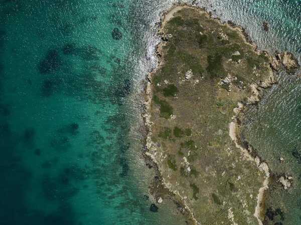 Increíble Vista Aérea Las Aves Sobre Arco Maddalena Situado Lado — Foto de Stock