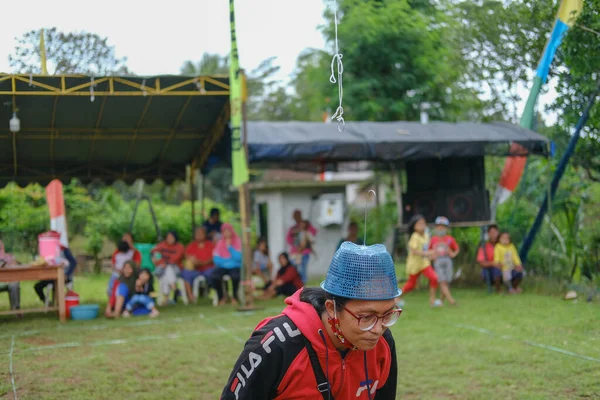 Блитар Индонезия Сентября 2022 Года Домохозяйки Приветствуют Конкурс День Независимости — стоковое фото